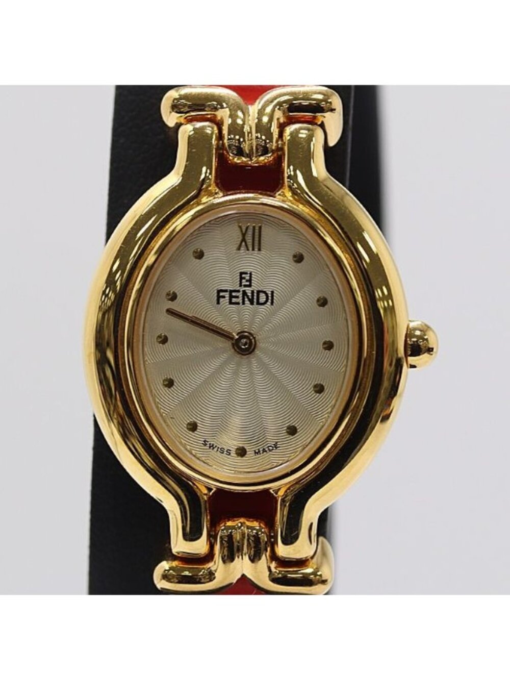 Fendi Change Strap Watch Silver Dial